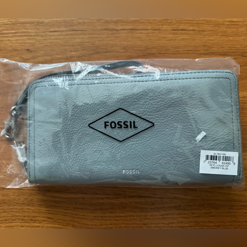Logan Leather RFID Zip Around Clutch Wallet